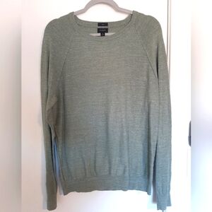 J. Crew Green Slim Cotton Sweater - Medium